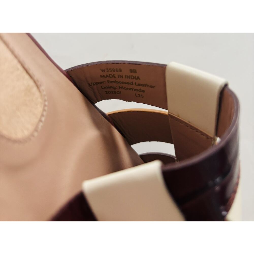 Cole Haan Go-To Ensley Leather Slide Sandal Women's Colorblock Size 9 B - Picture 3 of 5